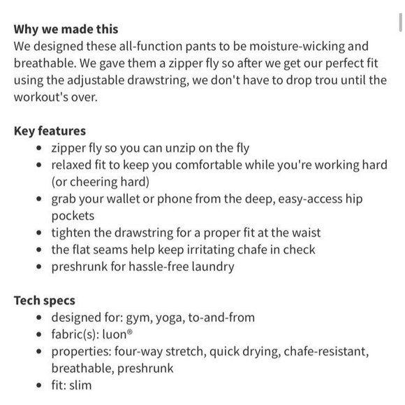 Lululemon Men’s XXL Trainer Pant Luon Relaxed Sweatpants Drawstring Stretch Grey - Picture 4 of 12